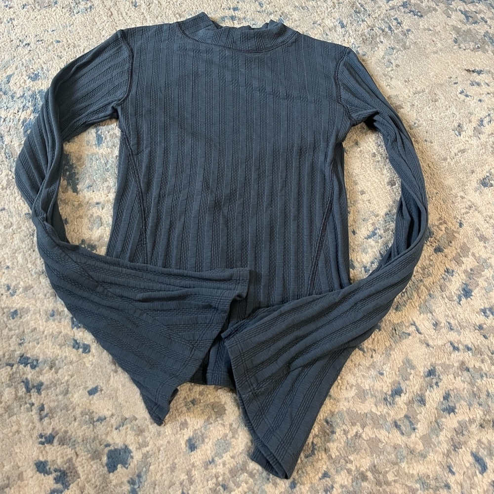 NWOT we the free bell sleeve open back top XS